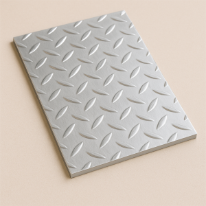 Алюминиевый рифленый лист даймонд 1,2х1500х3000 мм АМг3 в наличии в Кемерово