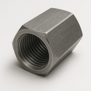 Гайка соединительная хромированная Ст3 М16 мм DIN 6334 в наличии в Кемерово