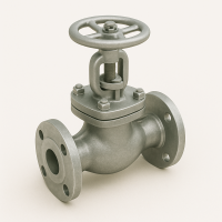 Стальной клапан запорный сильфонный фланцевый ДУ 32 РУ 16 ГОСТ 9697-87
