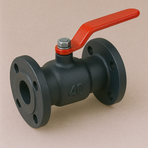 Чугунный кран шаровой проходной фланцевый ДУ 25 РУ 16 ГОСТ 9702-87 в наличии в Кемерово